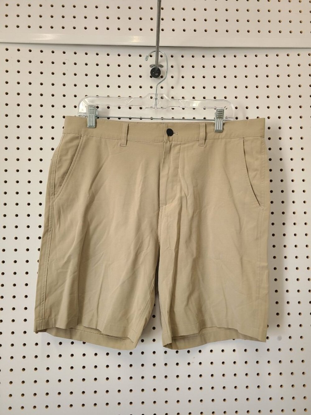 Free Fly Mens Khaki Performance Shorts Size 32 With Stretch Fabric